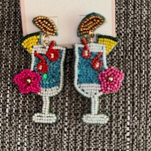 Cocktail beaded earrings